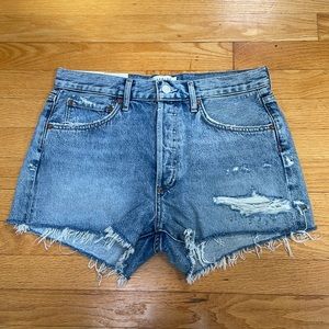 AGOLDE Parker Vintage Cutoff Shorts. color Freewheeling. Size 27